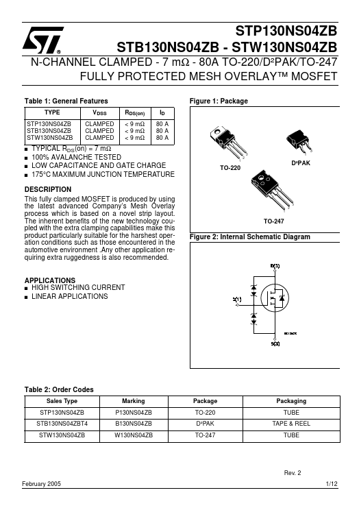 STP130NS04ZB