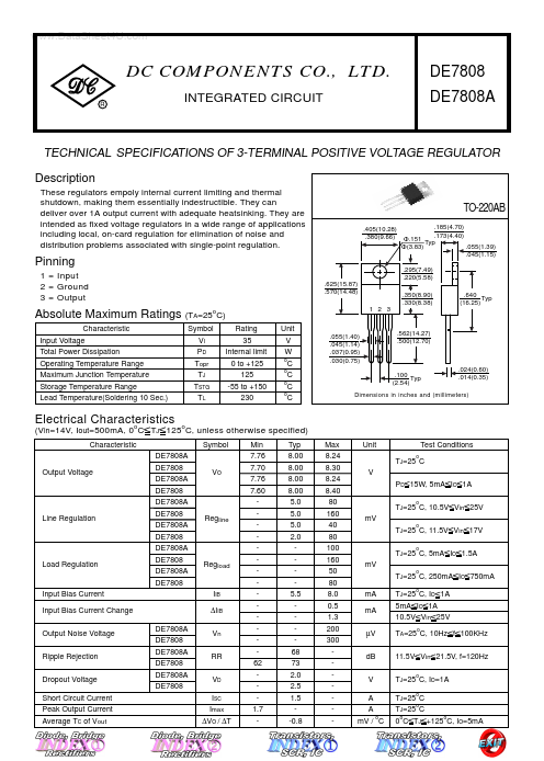 DE7808A Dc Components