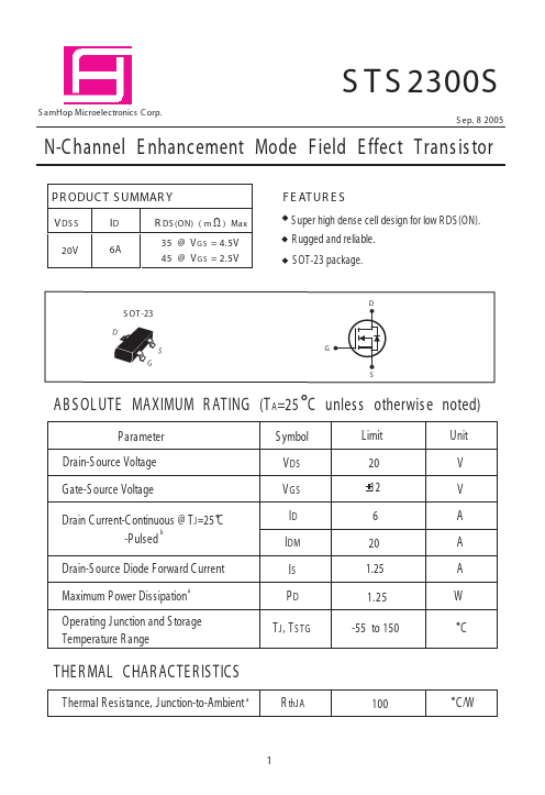 STS2300S SamHop Microelectronics