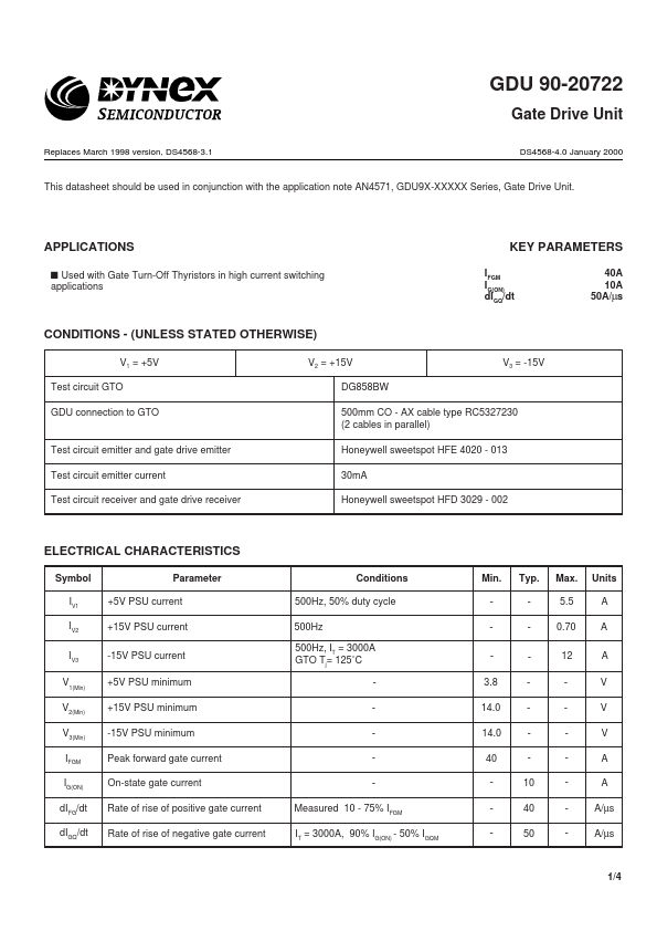 <?=GDU90-20722?> डेटा पत्रक पीडीएफ