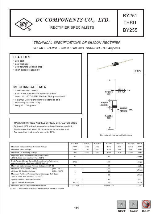 BY254 Dc Components