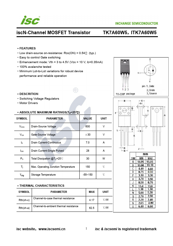 TK7A60W5