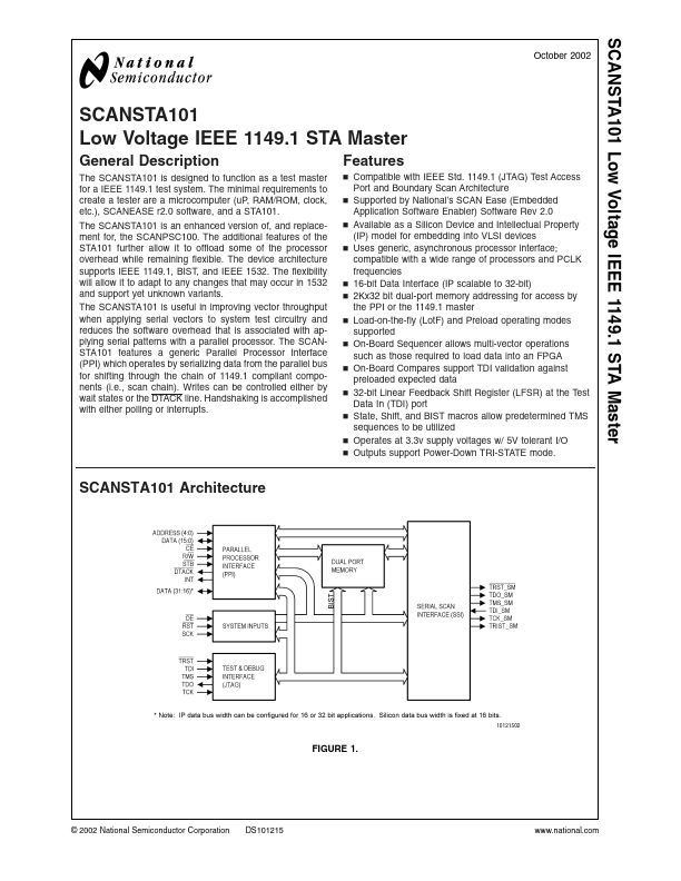 SCANSTA101 National Semiconductor