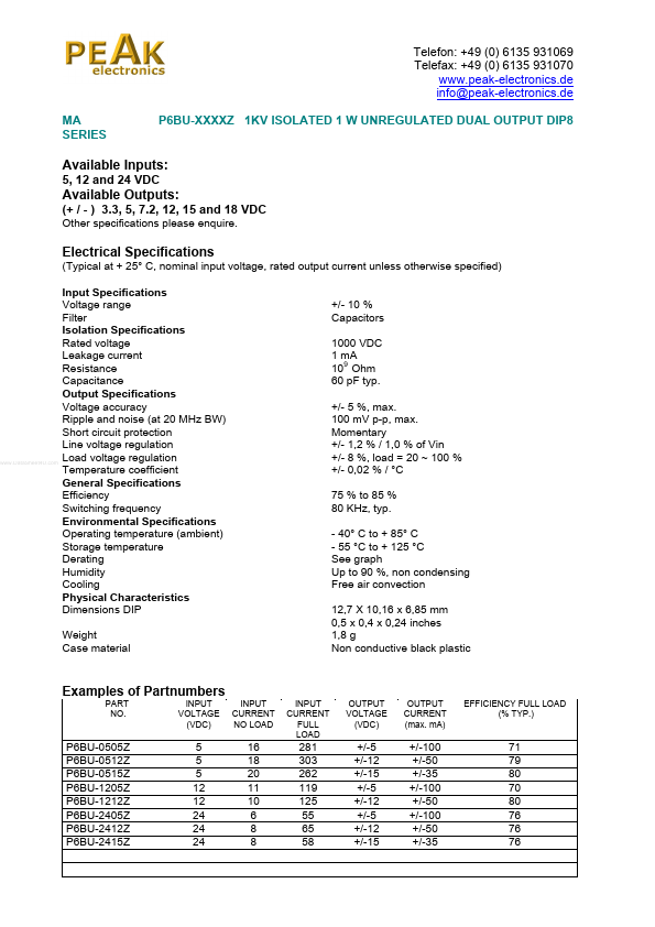 P6BU-xxxxZ