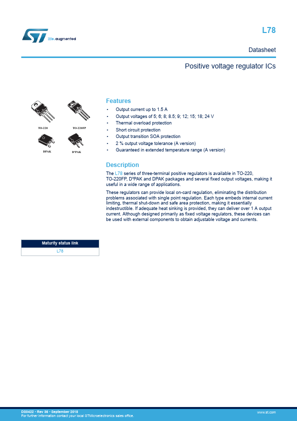 L7805ABV STMicroelectronics