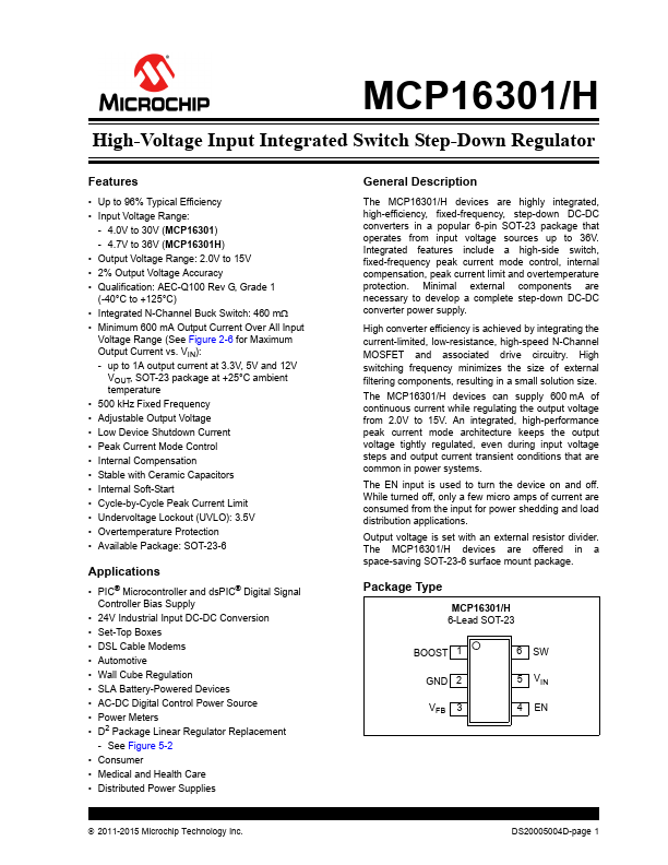 MCP16301H Microchip