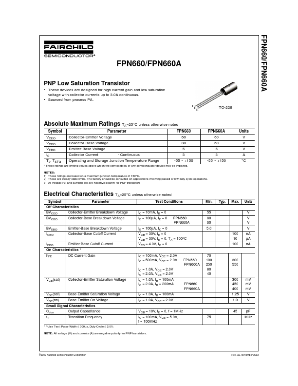 <?=FPN660A?> डेटा पत्रक पीडीएफ