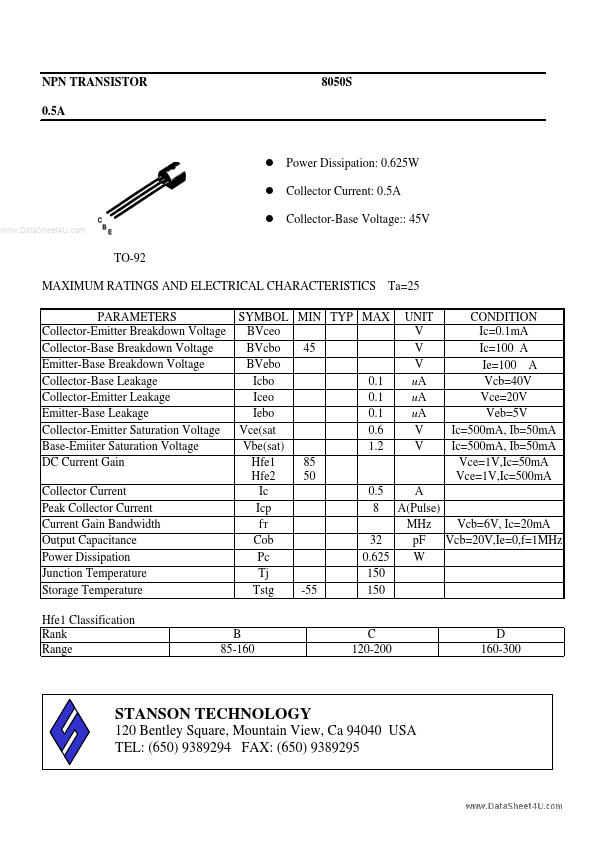 8050S Stanson Technology