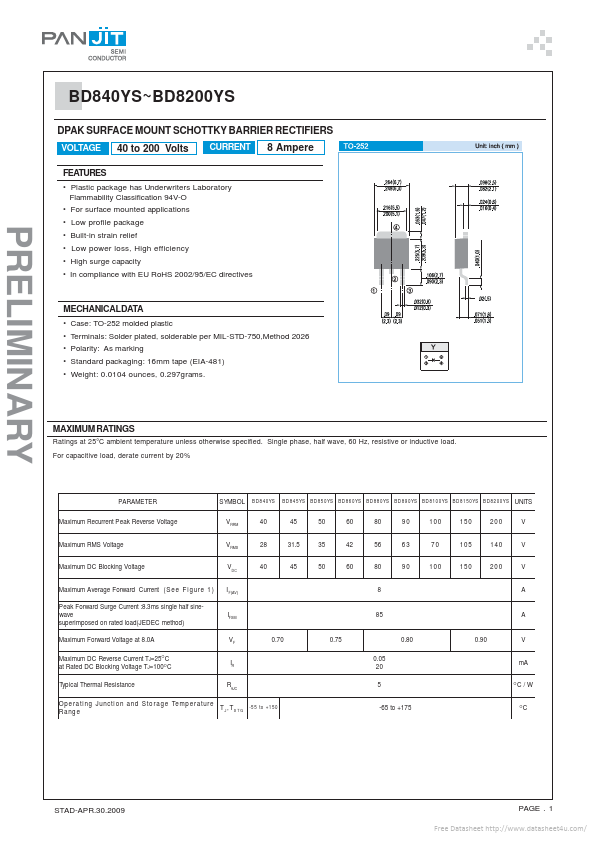 BD8200YS Pan Jit International