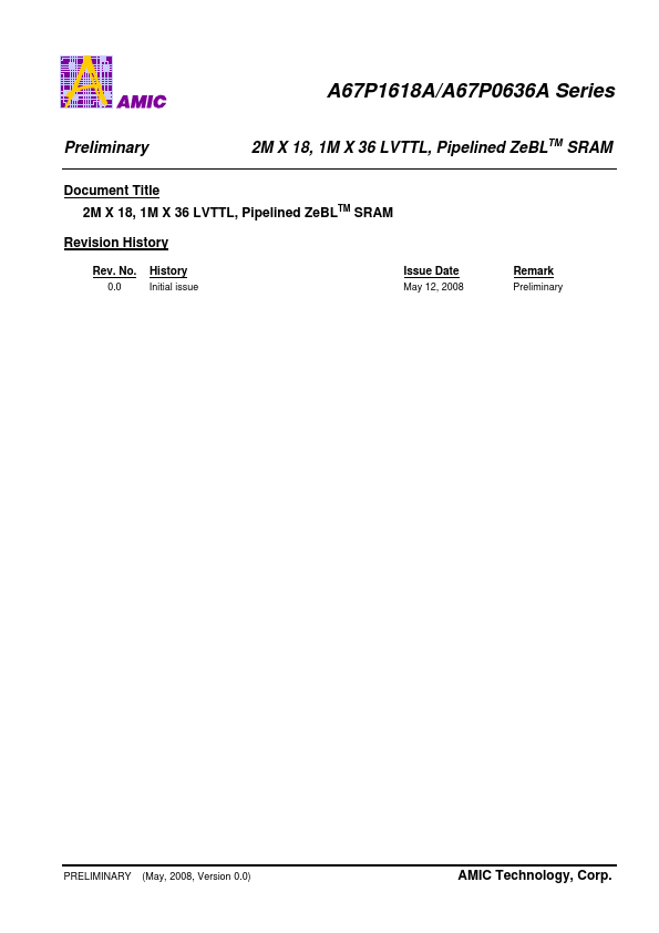 A67P0636A AMIC Technology