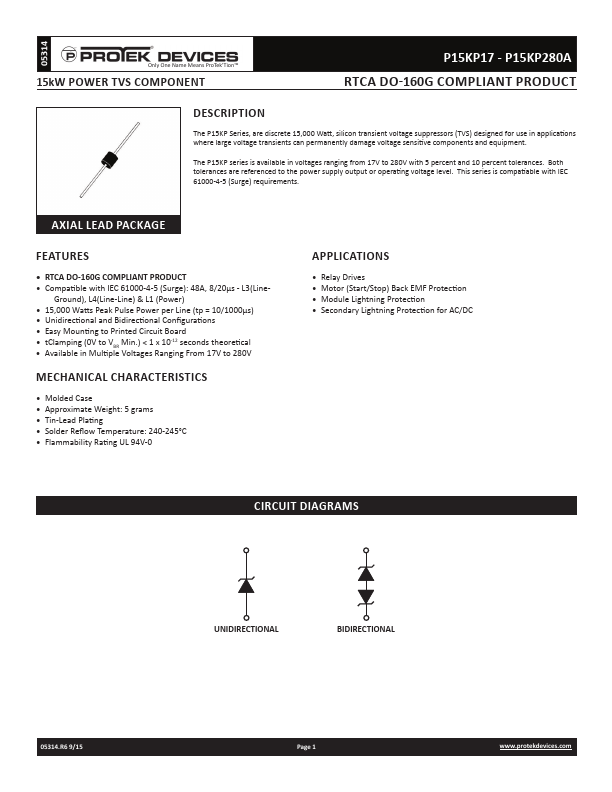 P15KP90 Protek Devices