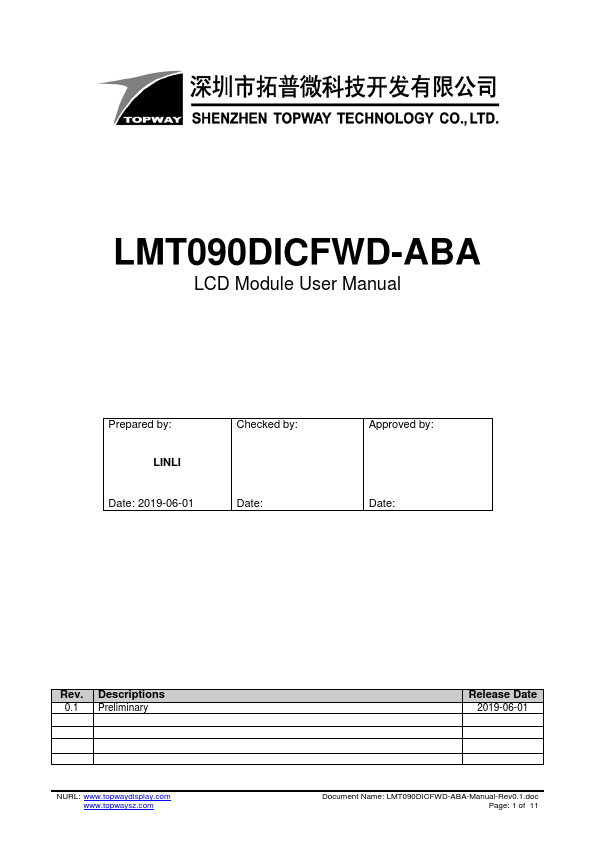 LMT090DICFWD-ABA TOPWAY