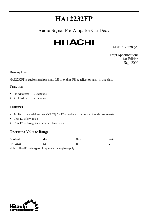 HA12232FP Hitachi Semiconductor