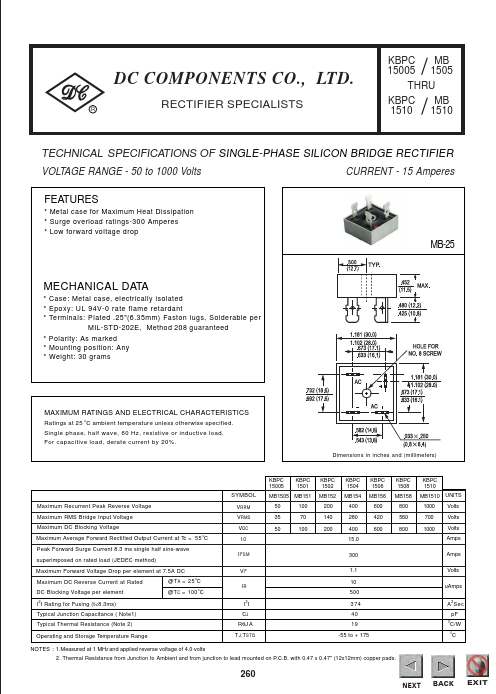 MB156 Dc Components