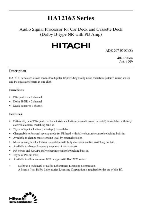 HA12164 Hitachi Semiconductor