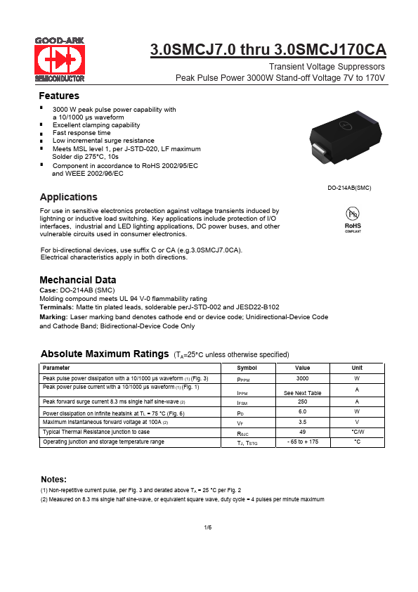 3.0SMCJ15A