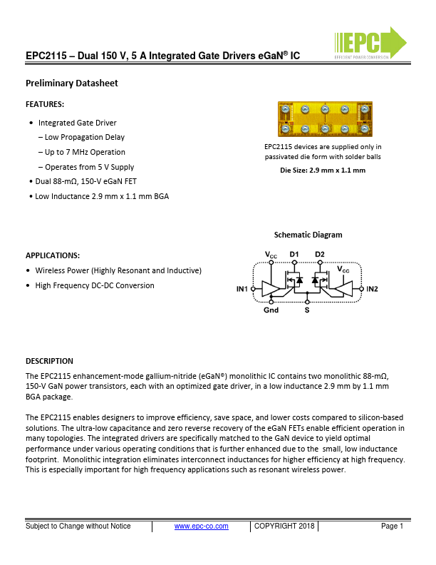 EPC2115 EPC