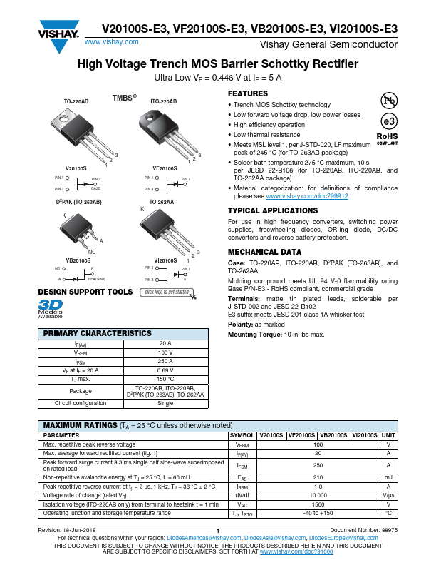 V20100S-E3 Vishay