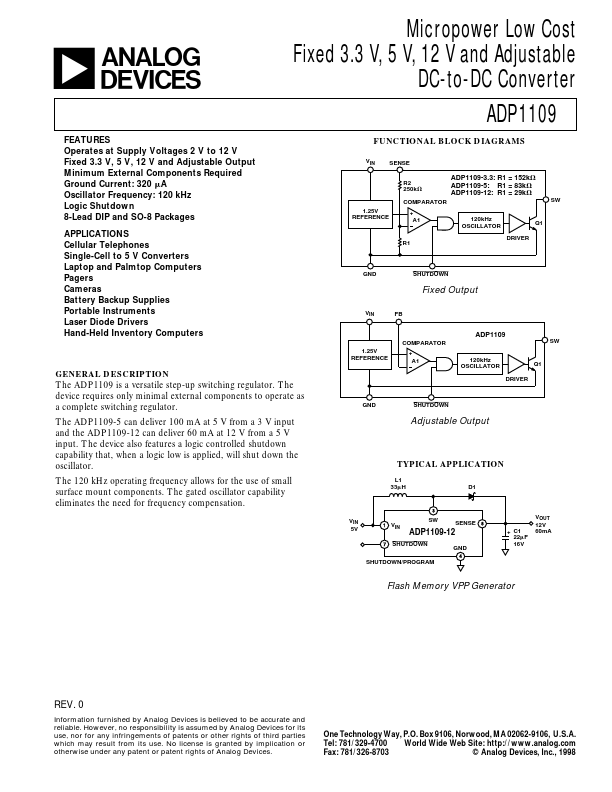 ADP1109 Analog Devices