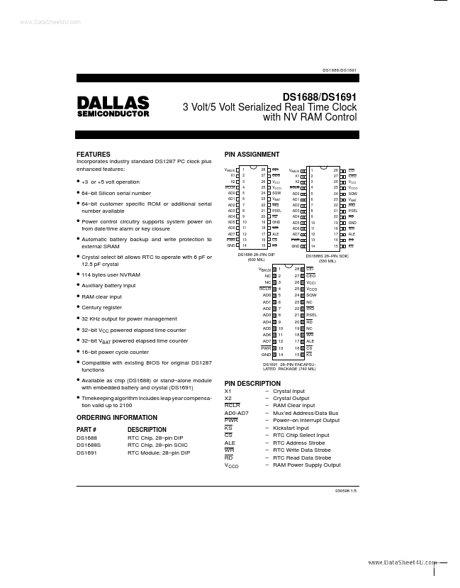 DS1691 Dallas Semiconductor