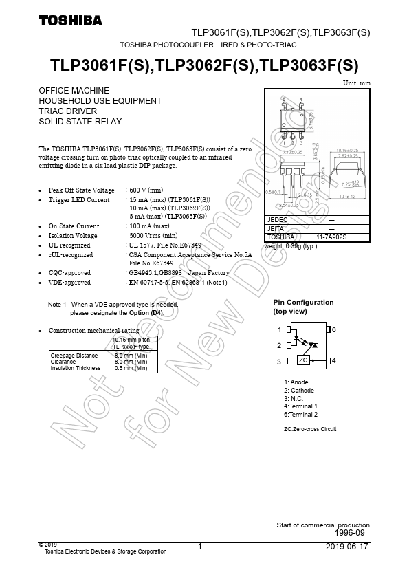 TLP3061FS Toshiba Semiconductor