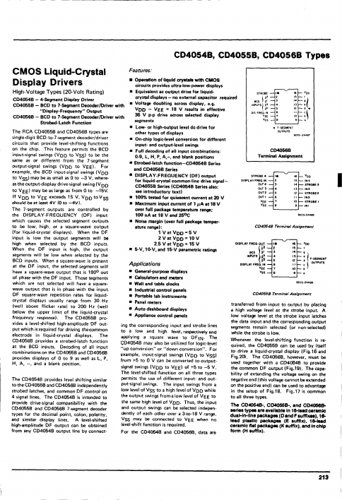 <?=CD4054B?> डेटा पत्रक पीडीएफ