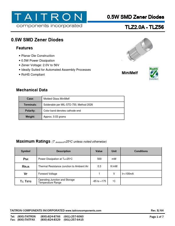 TLZ22C TAITRON