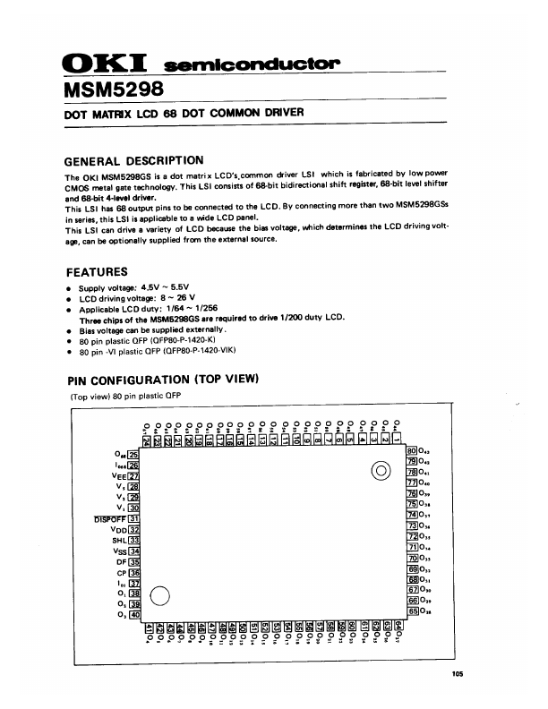 MSM5298 OKI