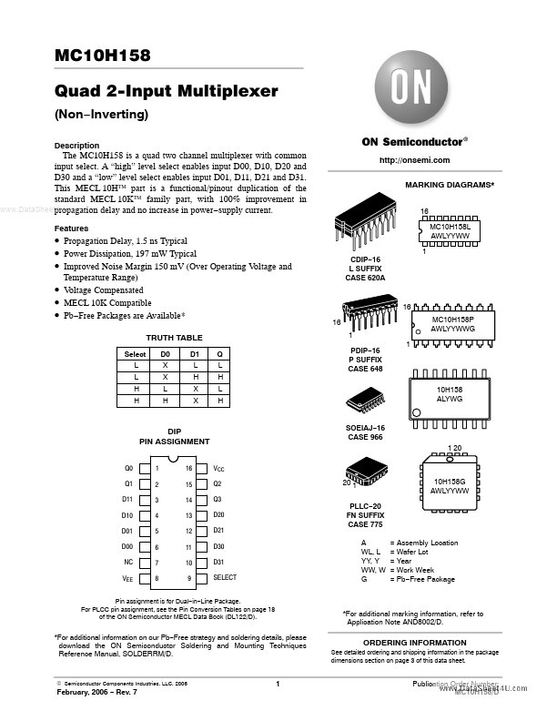 10H158 ON Semiconductor