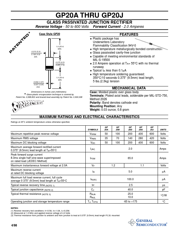 GP20D General Semiconductor