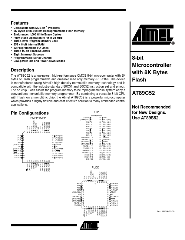 AT89C52 ATMEL Corporation