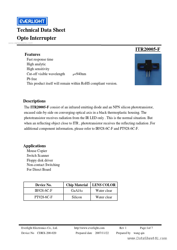 ITR20005-F Everlight Electronics
