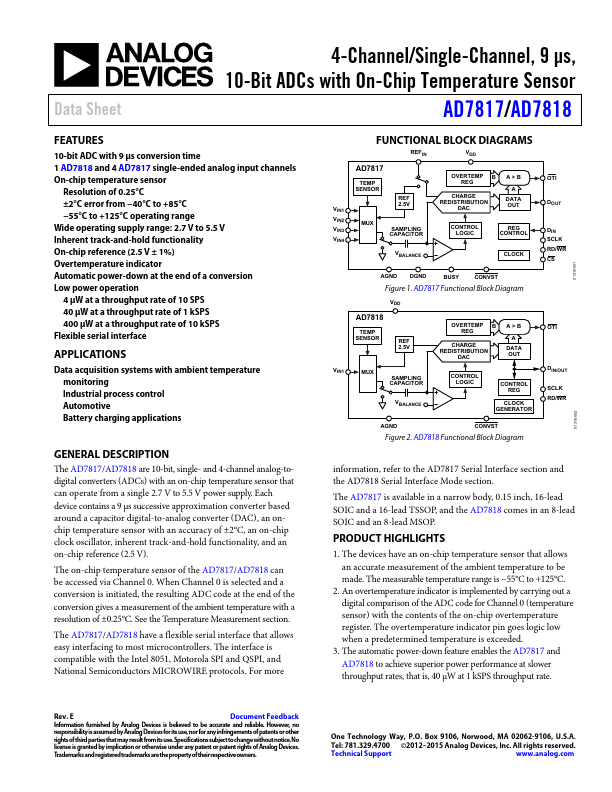 AD7817 Analog Devices