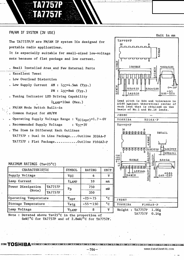 TA7757F Toshiba