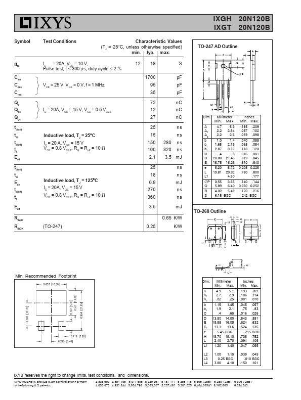 IXGH20N120B