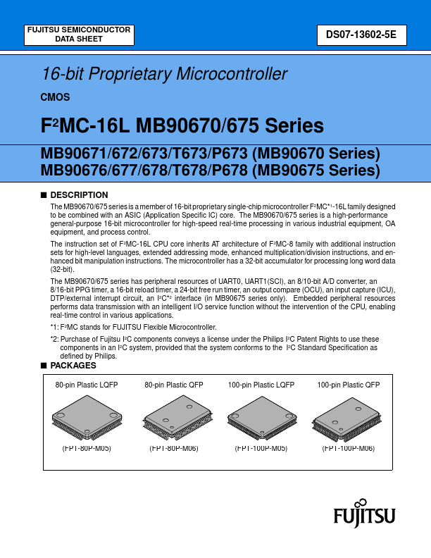 MB90672 Fujitsu Media Devices