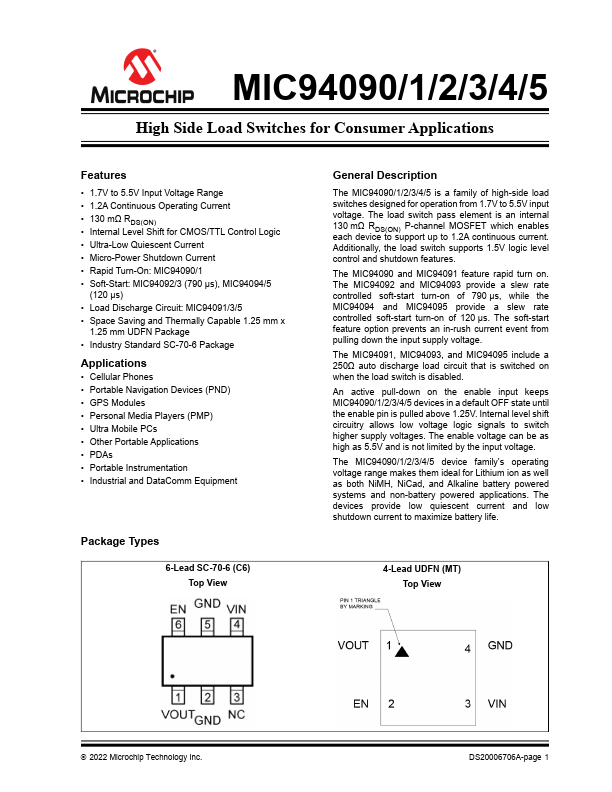 MIC94090 Microchip