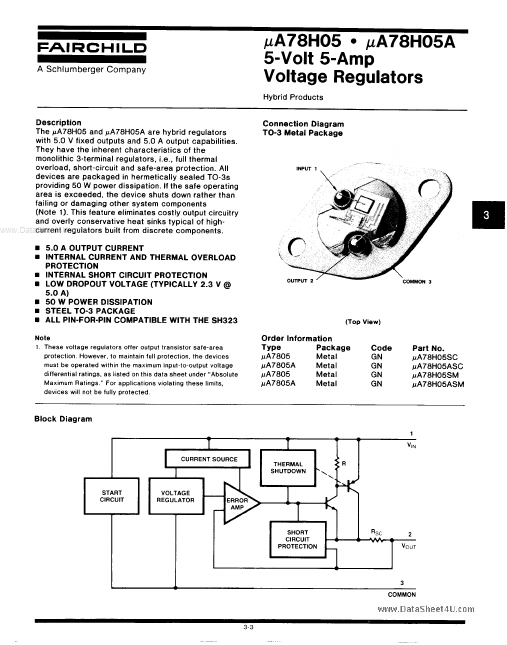 78H05 Fairchild Semiconductor