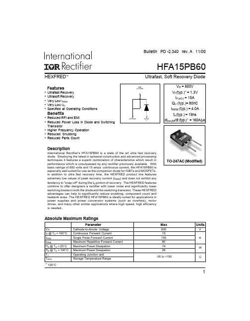 HFA15PB60 International Rectifier