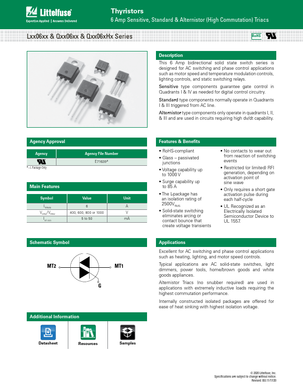 L6006V8 Littelfuse