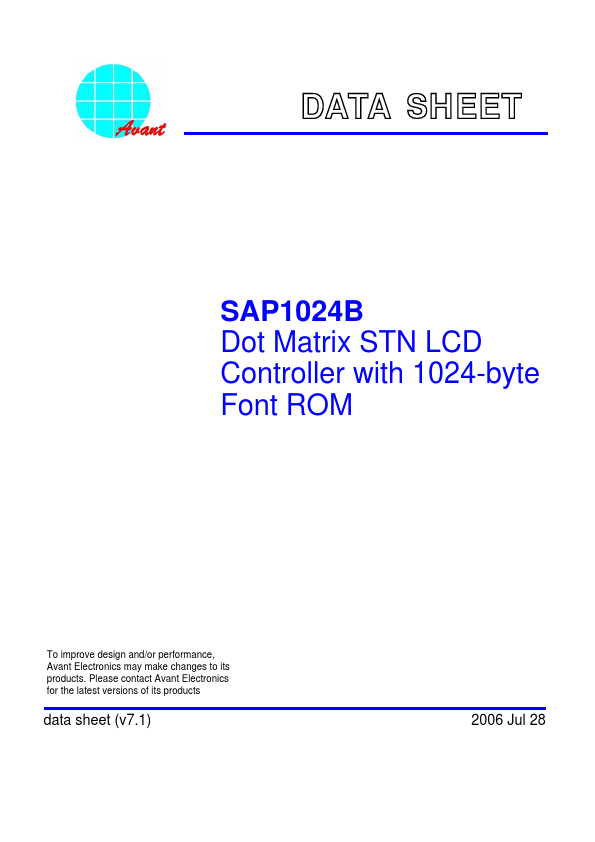 SAP1024B Avant Electronics