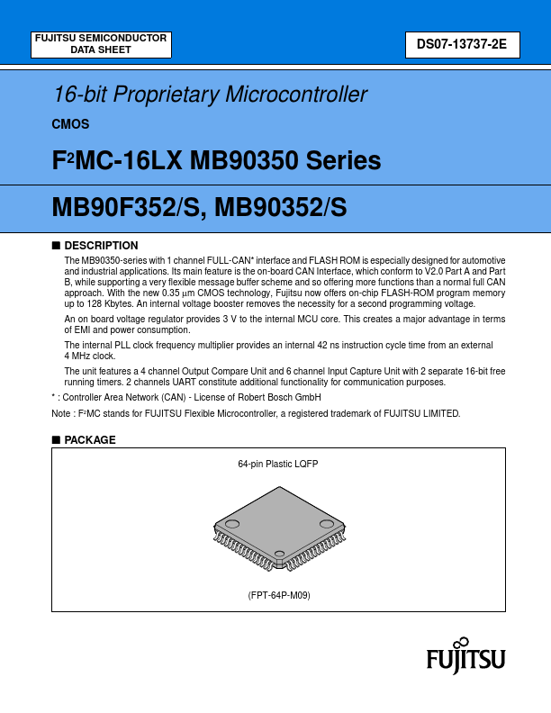 MB90352S Fujitsu Media Devices
