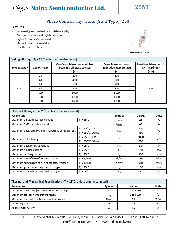 25NT Naina Semiconductor