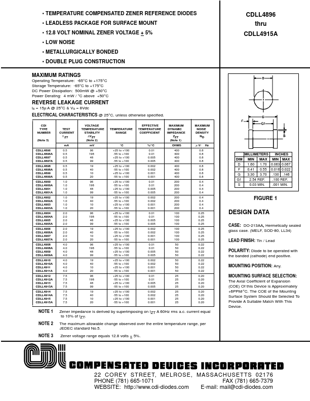 CDLL4898A Compensated Deuices Incorporated