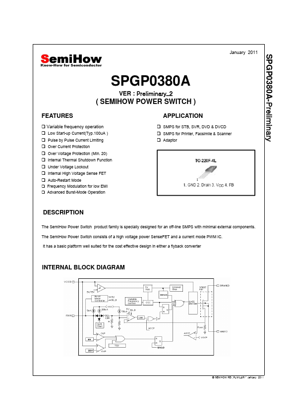 <?=SPGP0380A?> डेटा पत्रक पीडीएफ