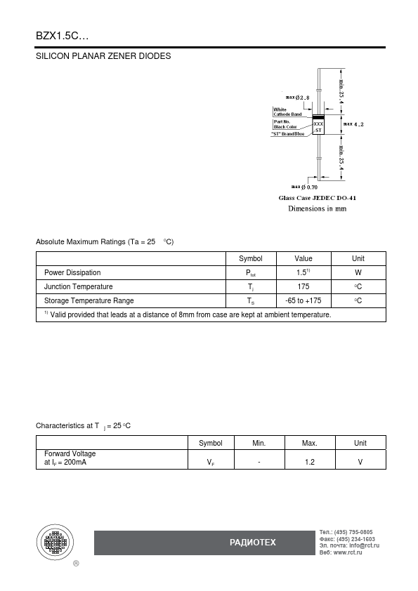 <?=BZX1.5C6V8?> डेटा पत्रक पीडीएफ