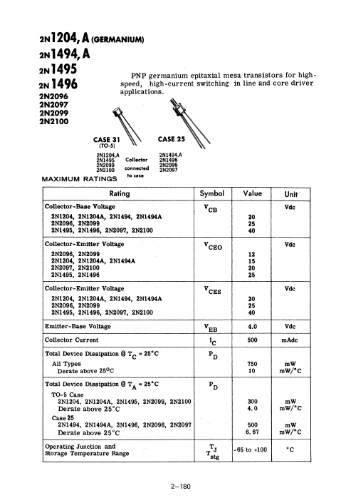 2N1204A Motorola