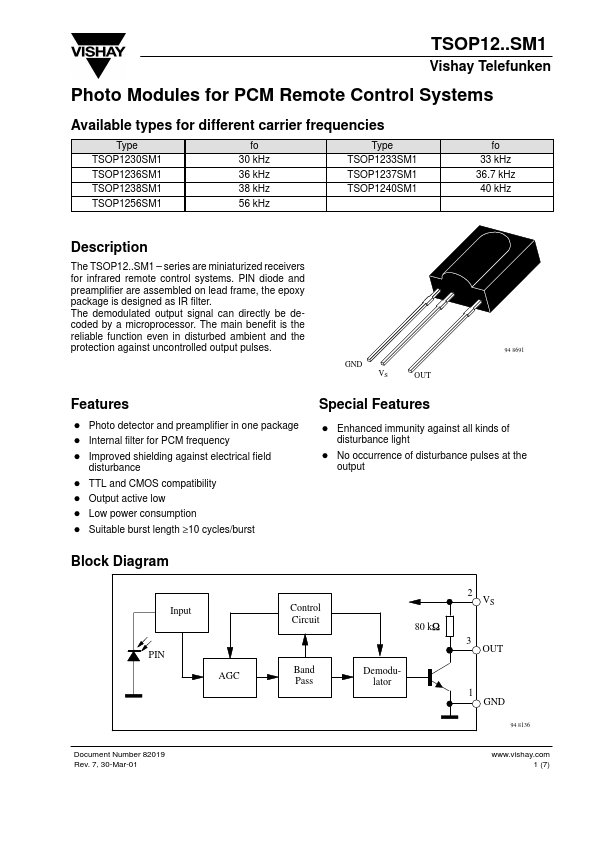 TSOP1230SM1