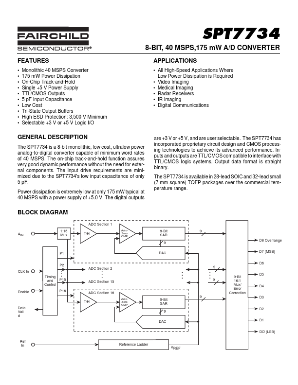 SPT7734 Fairchild Semiconductor