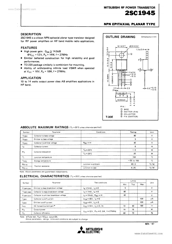 C1945 Mitsubishi Electronics